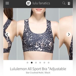 Lululemon All Sports Adjustable Bra